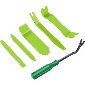 imageGOOACC 6PCS Auto Trim Removal Tool Kit NoScratch Tool Kit for Car Audio Dash Panel Window Molding Fastener Remover Tool KitBlueGreen