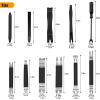 imageGOOACC 11 PCS Trim Removal Tool Kit Metal Pry Tool Auto Fastener Remover Pry Bar Set Car Door Panel Removal Tool Dashboard Repair Kit GreenBlack
