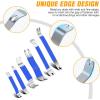 imageGOOACC 11 PCS Trim Removal Tool Kit Metal Pry Tool Auto Fastener Remover Pry Bar Set Car Door Panel Removal Tool Dashboard Repair Kit GreenBlue