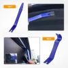 imageGOOACC 11 PCS Trim Removal Tool Kit Metal Pry Tool Auto Fastener Remover Pry Bar Set Car Door Panel Removal Tool Dashboard Repair Kit GreenBlue