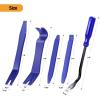 imageGOOACC 11 PCS Trim Removal Tool Kit Metal Pry Tool Auto Fastener Remover Pry Bar Set Car Door Panel Removal Tool Dashboard Repair Kit GreenBlue