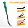 imageGOOACC 11 PCS Trim Removal Tool Kit Metal Pry Tool Auto Fastener Remover Pry Bar Set Car Door Panel Removal Tool Dashboard Repair Kit GreenGreen