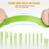 imageGOOACC 11 PCS Trim Removal Tool Kit Metal Pry Tool Auto Fastener Remover Pry Bar Set Car Door Panel Removal Tool Dashboard Repair Kit GreenGreen