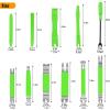 imageGOOACC 11 PCS Trim Removal Tool Kit Metal Pry Tool Auto Fastener Remover Pry Bar Set Car Door Panel Removal Tool Dashboard Repair Kit GreenGreen