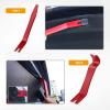 imageGOOACC 11 PCS Trim Removal Tool Kit Metal Pry Tool Auto Fastener Remover Pry Bar Set Car Door Panel Removal Tool Dashboard Repair Kit GreenRed