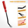 imageGOOACC 11 PCS Trim Removal Tool Kit Metal Pry Tool Auto Fastener Remover Pry Bar Set Car Door Panel Removal Tool Dashboard Repair Kit GreenRed