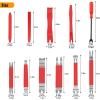 imageGOOACC 11 PCS Trim Removal Tool Kit Metal Pry Tool Auto Fastener Remover Pry Bar Set Car Door Panel Removal Tool Dashboard Repair Kit GreenRed