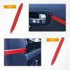 imageGOOACC 11 PCS Trim Removal Tool Kit Metal Pry Tool Auto Fastener Remover Pry Bar Set Car Door Panel Removal Tool Dashboard Repair Kit GreenRed