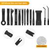 imageGOOACC 11 PCS Trim Removal Tool Kit Metal Pry Tool Auto Fastener Remover Pry Bar Set Car Door Panel Removal Tool Dashboard Repair Kit GreenYellow