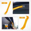 imageGOOACC 11 PCS Trim Removal Tool Kit Metal Pry Tool Auto Fastener Remover Pry Bar Set Car Door Panel Removal Tool Dashboard Repair Kit GreenYellow