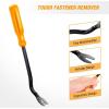 imageGOOACC 11 PCS Trim Removal Tool Kit Metal Pry Tool Auto Fastener Remover Pry Bar Set Car Door Panel Removal Tool Dashboard Repair Kit GreenYellow