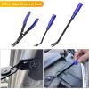 imageGOOACC 19Pcs Trim Removal Tool Set Panel Fastener Clips Removal Automotive Plastic Upholstery Pliers Removal Install Removal Car Tool with Storage Bag for Trim Panel Audio Clip Pliers TerminalYellowBlue