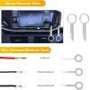 imageGOOACC 19Pcs Trim Removal Tool Set Panel Fastener Clips Removal Automotive Plastic Upholstery Pliers Removal Install Removal Car Tool with Storage Bag for Trim Panel Audio Clip Pliers TerminalYellowRed