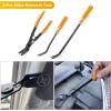 imageGOOACC 19Pcs Trim Removal Tool Set Panel Fastener Clips Removal Automotive Plastic Upholstery Pliers Removal Install Removal Car Tool with Storage Bag for Trim Panel Audio Clip Pliers TerminalYellowYellow