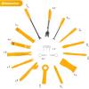 imageGOOACC 19Pcs Trim Removal Tool Set Panel Fastener Clips Removal Automotive Plastic Upholstery Pliers Removal Install Removal Car Tool with Storage Bag for Trim Panel Audio Clip Pliers TerminalYellowYellow