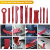 imageGOOACC 19Pcs Trim Removal Tool Set Panel Fastener Clips Removal Automotive Plastic Upholstery Pliers Removal Install Removal Car Tool with Storage Bag for Trim Panel Audio Clip Pliers TerminalYellowRed