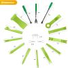 imageGOOACC 19Pcs Trim Removal Tool Set Panel Fastener Clips Removal Automotive Plastic Upholstery Pliers Removal Install Removal Car Tool with Storage Bag for Trim Panel Audio Clip Pliers TerminalYellowGreen
