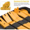 imageGOOACC 19Pcs Trim Removal Tool Set Panel Fastener Clips Removal Automotive Plastic Upholstery Pliers Removal Install Removal Car Tool with Storage Bag for Trim Panel Audio Clip Pliers TerminalYellowYellow