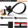 imageGOOACC 380Pcs Car Automotive Plastic Metal Nylon Push Pin Rivet with Fastener Remover Trim Clip Panel Body Interior Assortment Retainer Assortment Clips GRC97Black380Pcs Clips  Remover