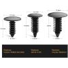 imageGOOACC 380Pcs Car Automotive Plastic Metal Nylon Push Pin Rivet with Fastener Remover Trim Clip Panel Body Interior Assortment Retainer Assortment Clips GRC97Black146Pcs Clips  Remover