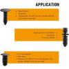 imageGOOACC 380Pcs Car Automotive Plastic Metal Nylon Push Pin Rivet with Fastener Remover Trim Clip Panel Body Interior Assortment Retainer Assortment Clips GRC97Black146Pcs Clips  Remover