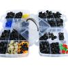 imageGOOACC 725Pcs Car Push Retainer Clips ampamp Auto Fasteners Assortment 23 Most Popular Sizes Nylon Bumper Fender Rivets with 10 Cable Ties and Fasteners Remover for Toyota GM Ford Honda Chevy815Pcs Clips  Remover