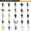 imageGOOACC 725Pcs Car Push Retainer Clips ampamp Auto Fasteners Assortment 23 Most Popular Sizes Nylon Bumper Fender Rivets with 10 Cable Ties and Fasteners Remover for Toyota GM Ford Honda Chevy815Pcs Clips  Remover