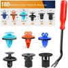 imageGOOACC 855Pcs Car Push Retainer Clips ampamp Auto Fasteners Assortment 16 Most Popular Sizes Nylon Bumper Fender Rivets with Cable Ties and Fasteners Remover Fits for Toyota GM Ford Honda Acura Chrysler180 Clips  1 Tools