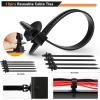imageGOOACC 855Pcs Car Push Retainer Clips ampamp Auto Fasteners Assortment 16 Most Popular Sizes Nylon Bumper Fender Rivets with Cable Ties and Fasteners Remover Fits for Toyota GM Ford Honda Acura Chrysler810 Clips  41 Tools