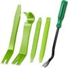 imageGOOACC 11 PCS Trim Removal Tool Kit Metal Pry Tool Auto Fastener Remover Pry Bar Set Car Door Panel Removal Tool Dashboard Repair Kit GreenGreen