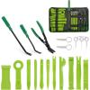 imageGOOACC 19Pcs Trim Removal Tool Set Panel Fastener Clips Removal Automotive Plastic Upholstery Pliers Removal Install Removal Car Tool with Storage Bag for Trim Panel Audio Clip Pliers TerminalYellowGreen