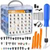 imageGOOACC 415 Pcs Car Retainer Clips ampamp Fastener Remover  18 Most Popular Sizes Auto Push Pin Rivets Set Door Trim Panel Clips for GM Ford Toyota Honda Chrysler1180Pcs Clips  115 Remover