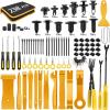 imageGOOACC 480PCS Bumper Retainer Clips with Fastener Remover Car Plastic Rivets Push Retainer Kit Door Trim Panel Clips for Toyota GM Ford Honda Acura Chrysler120Pcs Clips  118 Remover Yellow