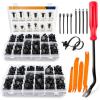 imageGOOACC 480PCS Bumper Retainer Clips with Fastener Remover Car Plastic Rivets Push Retainer Kit Door Trim Panel Clips for Toyota GM Ford Honda Acura Chrysler480Pcs Clips  Remover