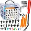 imageGOOACC 725Pcs Car Push Retainer Clips ampamp Auto Fasteners Assortment 23 Most Popular Sizes Nylon Bumper Fender Rivets with 10 Cable Ties and Fasteners Remover for Toyota GM Ford Honda Chevy680PCS Clips  Remover