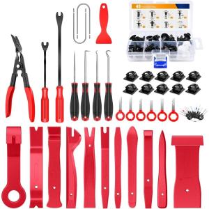 imageGOOACC 415 Pcs Car Retainer Clips ampamp Fastener Remover  18 Most Popular Sizes Auto Push Pin Rivets Set Door Trim Panel Clips for GM Ford Toyota Honda Chrysler48Pcs Remover 40Pcs Clips
