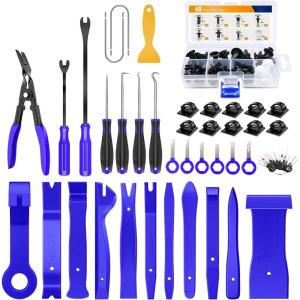 imageGOOACC 415 Pcs Car Retainer Clips ampamp Fastener Remover  18 Most Popular Sizes Auto Push Pin Rivets Set Door Trim Panel Clips for GM Ford Toyota Honda Chrysler88Pcs Clips Removal Kit Blue
