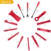 imageGOOACC 1115Pcs Car Push Retainer Clips ampamp Auto Fasteners Assortment 32 Most Popular Sizes Nylon Bumper Fender Rivets with 10 Cable Ties and Fasteners Remover for GM Ford Toyota Honda Chrysler42Pcs Remover  60Pcs Clips