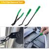 imageGOOACC 1115Pcs Car Push Retainer Clips ampamp Auto Fasteners Assortment 32 Most Popular Sizes Nylon Bumper Fender Rivets with 10 Cable Ties and Fasteners Remover for GM Ford Toyota Honda Chrysler102Pcs Clips Remover Green