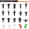 imageGOOACC 1115Pcs Car Push Retainer Clips ampamp Auto Fasteners Assortment 32 Most Popular Sizes Nylon Bumper Fender Rivets with 10 Cable Ties and Fasteners Remover for GM Ford Toyota Honda Chrysler425Pcs Clips  Remover