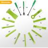 imageGOOACC 1115Pcs Car Push Retainer Clips ampamp Auto Fasteners Assortment 32 Most Popular Sizes Nylon Bumper Fender Rivets with 10 Cable Ties and Fasteners Remover for GM Ford Toyota Honda Chrysler102Pcs Clips Remover Green