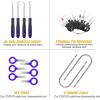 imageGOOACC 1115Pcs Car Push Retainer Clips ampamp Auto Fasteners Assortment 32 Most Popular Sizes Nylon Bumper Fender Rivets with 10 Cable Ties and Fasteners Remover for GM Ford Toyota Honda Chrysler60Pcs Clips  42 Remover