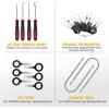 imageGOOACC 1115Pcs Car Push Retainer Clips ampamp Auto Fasteners Assortment 32 Most Popular Sizes Nylon Bumper Fender Rivets with 10 Cable Ties and Fasteners Remover for GM Ford Toyota Honda Chrysler102Pcs Clips Remover Black