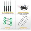 imageGOOACC 1115Pcs Car Push Retainer Clips ampamp Auto Fasteners Assortment 32 Most Popular Sizes Nylon Bumper Fender Rivets with 10 Cable Ties and Fasteners Remover for GM Ford Toyota Honda Chrysler102Pcs Clips Remover Green