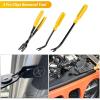 imageGOOACC 1115Pcs Car Push Retainer Clips ampamp Auto Fasteners Assortment 32 Most Popular Sizes Nylon Bumper Fender Rivets with 10 Cable Ties and Fasteners Remover for GM Ford Toyota Honda Chrysler102Pcs Clips Remover Yellow