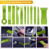 imageGOOACC 1115Pcs Car Push Retainer Clips ampamp Auto Fasteners Assortment 32 Most Popular Sizes Nylon Bumper Fender Rivets with 10 Cable Ties and Fasteners Remover for GM Ford Toyota Honda Chrysler102Pcs Clips Remover Green