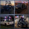 imageGOOACC 2 PCS 4FT LED Whip Light with Spring Base Spiral RGB Chasing RF Remote Lighted Whips wRocker Switch LED Antenna for UTV ATV Truck Sand Rail Buggy Dune RZR CanamRemote Control
