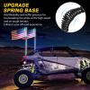 imageGOOACC 2 PCS 4FT LED Whip Light with Spring Base Spiral RGB Chasing RF Remote Lighted Whips wRocker Switch LED Antenna for UTV ATV Truck Sand Rail Buggy Dune RZR CanamRemote Control W Spring Base