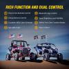imageGOOACC 2 PCS 4FT LED Whip Light with Spring Base Spiral RGB Chasing RF Remote Lighted Whips wRocker Switch LED Antenna for UTV ATV Truck Sand Rail Buggy Dune RZR CanamRemoteAPP Control W Spring Base