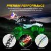 imageGOOACC 2 PCS 4FT LED Whip Light with Spring Base Spiral RGB Chasing RF Remote Lighted Whips wRocker Switch LED Antenna for UTV ATV Truck Sand Rail Buggy Dune RZR CanamRemote Control